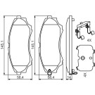 BOSCH | Bremsbelagsatz, Scheibenbremse | 0 986 494 587