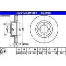 ATE | Bremsscheibe | 24.0123-0100.1