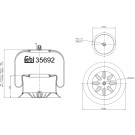 FEBI BILSTEIN 35692 Federbalg, Luftfederung FEBI BILSTEIN 35692 Federbalg, Luftfederung