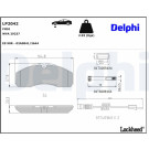 Delphi | Bremsbelagsatz, Scheibenbremse | LP2042 Delphi | Bremsbelagsatz, Scheibenbremse | LP2042