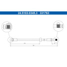 ATE | Bremsschlauch | 24.5103-0345.3
