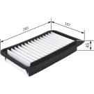 BOSCH F 026 400 420 Luftfilter