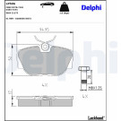 Delphi | Bremsbelagsatz, Scheibenbremse | LP596 Delphi | Bremsbelagsatz, Scheibenbremse | LP596