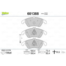Valeo | Bremsbelagsatz, Scheibenbremse | 601388