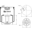 FEBI BILSTEIN 39905 Federbalg, Luftfederung