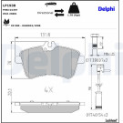 Delphi | Bremsbelagsatz, Scheibenbremse | LP1938 Delphi | Bremsbelagsatz, Scheibenbremse | LP1938