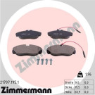 Zimmermann | Bremsbelagsatz, Scheibenbremse | 21797.195.1