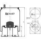 FEBI BILSTEIN 45487 Federbalg, Luftfederung