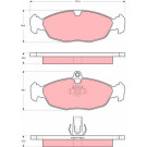 GDB1569 Bremsbelagsatz, Scheibenbremse GDB1569 Bremsbelagsatz, Scheibenbremse
