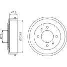 BOSCH | Bremstrommel | 0 986 477 180