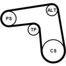 ContiTech | Keilrippenriemensatz | 7PK1076K1