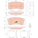 GDB4600 Bremsbelagsatz, Scheibenbremse COTEC GDB4600 Bremsbelagsatz, Scheibenbremse COTEC