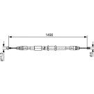 1 987 482 553 Seilzug, Feststellbremse 1 987 482 553 Seilzug, Feststellbremse