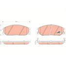 GDB3297 Bremsbelagsatz, Scheibenbremse COTEC GDB3297 Bremsbelagsatz, Scheibenbremse COTEC