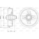 Valeo | Bremstrommel | 237049
