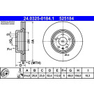 ATE | Bremsscheibe | 24.0325-0184.1