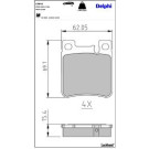 Delphi Bremsbelagsatz, Scheibenbremse LP841