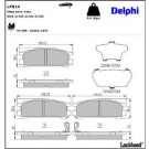 Delphi Bremsbelagsatz, Scheibenbremse LP814