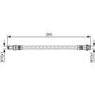 BOSCH | Bremsschlauch | 1 987 481 488