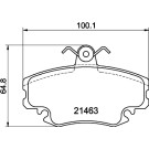 Hella Pagid | Bremsbelagsatz, Scheibenbremse | 8DB 355 018-131