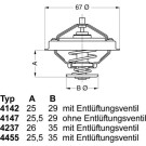 Wahler | Thermostat, Kühlmittel | 4455.80D