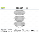 Valeo | Bremsbelagsatz, Scheibenbremse | 598847