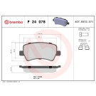 Brembo | Bremsbelagsatz, Scheibenbremse | P 24 078