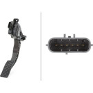 Hella | Sensor, Fahrpedalstellung | 6PV 009 505-701