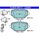 Bremsbelagsatz, Scheibenbremse ATE Ceramic 13.0470-2641.2