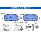 Bremsbelagsatz, Scheibenbremse ATE Ceramic 13.0470-2648.2