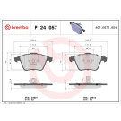 Brembo | Bremsbelagsatz, Scheibenbremse | P 24 057