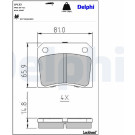 Delphi | Bremsbelagsatz, Scheibenbremse | LP133 Delphi | Bremsbelagsatz, Scheibenbremse | LP133