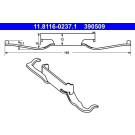 ATE | Feder, Bremssattel | 11.8116-0237.1