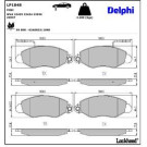 Delphi Bremsbelagsatz, Scheibenbremse LP1848 Delphi Bremsbelagsatz, Scheibenbremse LP1848