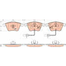 GDB1554 Bremsbelagsatz, Scheibenbremse COTEC GDB1554 Bremsbelagsatz, Scheibenbremse COTEC