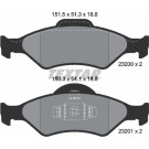 2320001 Bremsbelagsatz, Scheibenbremse Q+