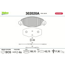 Valeo | Bremsbelagsatz, Scheibenbremse | 302020A