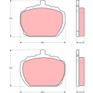 TRW | Bremsbelagsatz, Scheibenbremse | GDB340