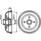 BOSCH | Bremstrommel | 0 986 477 056