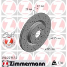 Zimmermann 2 x ZIMMERMANN Bremsscheibe SPORT Z 290.2271.52