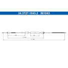 24.3727-1043.2 Seilzug, Feststellbremse 24.3727-1043.2 Seilzug, Feststellbremse
