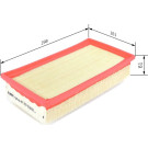BOSCH F 026 400 433 Luftfilter