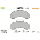 Valeo Bremsbelagsatz, Scheibenbremse ESSENTIAL 302578