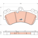 GDB1720 Bremsbelagsatz, Scheibenbremse COTEC GDB1720 Bremsbelagsatz, Scheibenbremse COTEC
