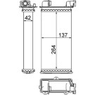 Mahle | Wärmetauscher, Innenraumheizung | AH 94 000S