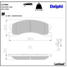 Delphi Bremsbelagsatz, Scheibenbremse LP1906