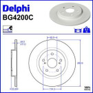 Delphi Bremsscheibe BG4200C Delphi Bremsscheibe BG4200C