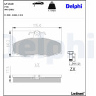 Delphi | Bremsbelagsatz, Scheibenbremse | LP1429 Delphi | Bremsbelagsatz, Scheibenbremse | LP1429