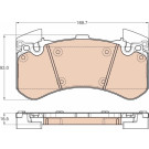GDB1976 Bremsbelagsatz, Scheibenbremse GDB1976 Bremsbelagsatz, Scheibenbremse