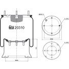 FEBI BILSTEIN 20310 Federbalg, Luftfederung